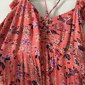 LOFT Pink Floral Dress